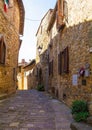 Street in Montefioralle  Tuscany Royalty Free Stock Photo