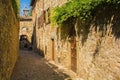 Street in Montefioralle  Tuscany Royalty Free Stock Photo