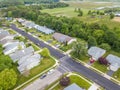 Quiet street in small american town Royalty Free Stock Photo