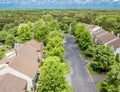 Quiet street in small american town Royalty Free Stock Photo