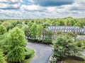 Quiet street in small american town Royalty Free Stock Photo