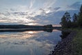 Quiet sunset on the river.