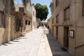 A quiet, urban alley on a bright sunny day in an Arab country. Cairo, Egypt.