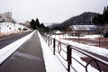A quiet village cover in snow