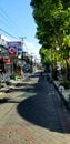 quiet village street in kuta bali