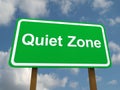 Quiet zone sign Royalty Free Stock Photo