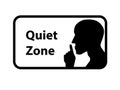 Quiet Zone sign Royalty Free Stock Photo