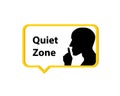 Quiet Zone speech bubble