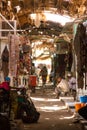 A quieter side street, in the Omdurman Souq Khartoum Royalty Free Stock Photo