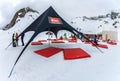 Quiksilver Camp is a winter mountain sports and entertainment activity for gangs of skiers and snowboarders. People relax apres