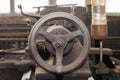 Quill displacement handwheel lathe in the workshop Royalty Free Stock Photo