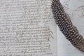 16th century manuscript Royalty Free Stock Photo