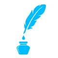 Quill pen vector icon Royalty Free Stock Photo