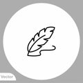 Quill pen vector icon sign symbol Royalty Free Stock Photo