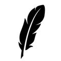 Quill silhouette vector icon Royalty Free Stock Photo