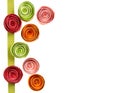 Quilled springtime flowers Royalty Free Stock Photo