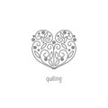 Quilling line icon