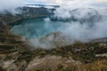 Quilotoa caldera and lake, Andes, Ecuador Royalty Free Stock Photo