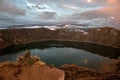 Quilotoa caldera and lake, Andes