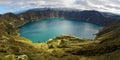 Quilotoa Lagoon Panorama, Ecuador