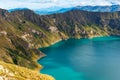 Quilotoa Volcanic Crater Lagoon, Ecuador