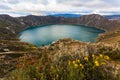 Quilotoa volcano lagoon