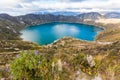 Quilotoa volcano lagoon