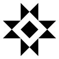 Quilt block symbol icon