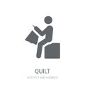 Quilt icon. Trendy Quilt logo concept on white background from A