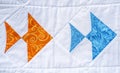 Colorfull fish and nautical baby quilt