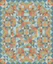 Quilt Patchwork Texture. Colorful Vector Pattern blanket
