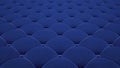 Quilted fabric surface. Festive blue corduroy. Option 1 Royalty Free Stock Photo