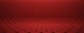 Quilted fabric surface. Red velvet and black leather. Option 2