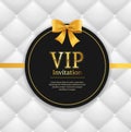 Quilted Invitation Card. Vector Royalty Free Stock Photo