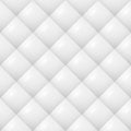 Quilted Pattern Vector. White Soft Neutral Background Seamless