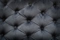 Quilted velvet black fabric