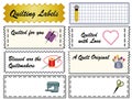 Quilting Labels Royalty Free Stock Photo