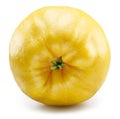 Quince bottom view isolated on white background. File contains clipping path