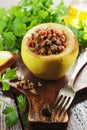 Quince stuffed with meat Royalty Free Stock Photo