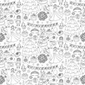 Quinceanera Seamless Pattern