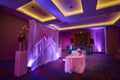 QuinceaÃÂ±era sweet sixteen pink and purple ballroom decoration