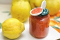 Quinces and quince jam Royalty Free Stock Photo