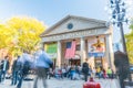 Quincy Market hall in Faneuil Hall Marketplace an historic and popular retail market with local and tourists