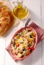 Quinoa meal with bread Royalty Free Stock Photo