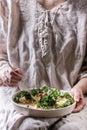 Quinoa salad with kale Royalty Free Stock Photo