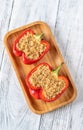 Quinoa stuffed bell peppers Royalty Free Stock Photo
