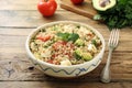 Quinoa vegetarian salad Royalty Free Stock Photo