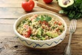 Quinoa vegetarian salad Royalty Free Stock Photo