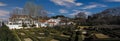 Quinta da Fidalga Palace and Gardens with box hedge. Seixal, Setubal