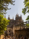 Quinta da Regaleira Palace, from the outside. Sintra, Portugal